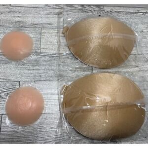 Strapless Sticky Bra Sz C Invisible Push Up Reusable Adhesive Bra‎ Nipple Covers